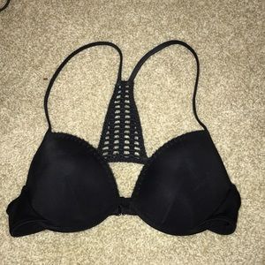 Victoria’s Secret Black Push Up Halter Bikini top